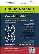 Ein Plakat beinhaltet die Informationen zu einer Veranstaltung.