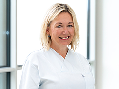 Angela Stassewski arbeitet als Leitende Hygienefachkraft an der Unimedizin.